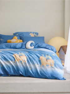 Luolai Kids | Class A Warmth Double-sided Fleece Childrens Bedding Set