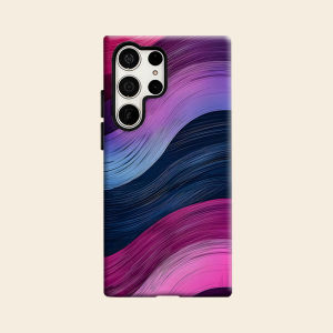 Gradient Wave Texture Luxury Fashion Full Lens Protective Case for Samsung Galaxy S26 S25 S24 A56 A36 Plus Ultra