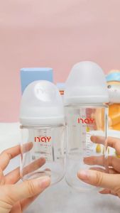 Baby Wide Mouth Glass Bottle 240ML: Anti-Choking & Anti-Flatulence