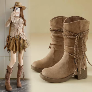 SHIYAN | Vintage Bohemian Tassel Boots
