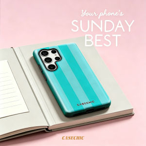 Turquoise Leopard Print Case for Samsung Galaxy S26 S25 S24 S23 Ultra Drop Resistant Glossy Dual-Layer Cover CaseChic