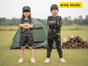 🧑🤝🧑ชุดทหารเด็กผ้าคอตต้อนเสื้อแขนยาว กางเกงขายาวลายพราง พร้อมลุยทุกสนามเด็กเล่น ใส่แล้วเท่่ห์ วิ่งเล่นซนได้ทั้งวัน ผ้านุ่มลื่น ไม่อับ แห้งง่าย ไม่ยับ ใส่ได้ทั้งเด็กชาย เด็กหญิง