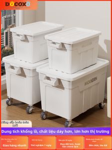 DOCOXO | Hộp Lưu Trữ Có Bánh Xe Cỡ Lớn