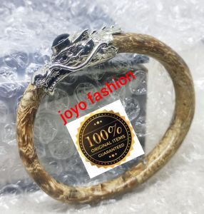 GELANG AKAR BAHAR GUNDI LORENG VARIASI NAGA BERMAHKOTA FOSIL KELOR