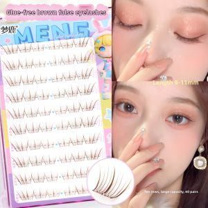 MENGLU | Natural-looking Lower Brown Suitable for Various Occasions Fake Eyelashes