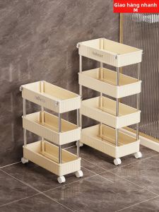 Kệ Lưu Trữ Đa Năng Nhiều Tầng Có Bánh Xe