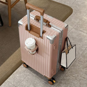 MANLVSHI | Durable Aluminum Frame Travel Luggage with 28in Wheels and Lock