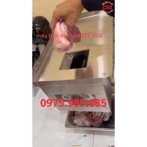Máy thái thịt tươi sống QX-260 chất liệu inox 304 công suất 1100w điện áp 220v/50hz bảo hành 12 tháng