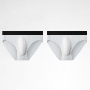 กางเกงชั้นในชายผ้าไหมน้ำแข็งแบบสามมิติ ทรงสามเหลี่ยม ระบายอากาศได้ดี กางเกงชั้นในแบบบางพิเศษสำหรับเล่นกีฬาในช่วงฤดูร้อน