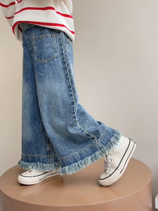 Kulot Jeans Anak Usia 3-15 Tahun Jeans Anak Panjang  Celana anak perempuan Celana Jeans Anak perempuan