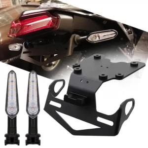 Motorcycle Fender Eliminator Tail Tidy License Plate Bracket With LED Turn Signal For Yamaha Tenere 700 T7 XTZ700