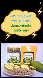 VIÊN BỘT CHUỐI XANH MẬT ONG ĐỨC KHÔI/tinh bột kháng cao đường ruột tốt