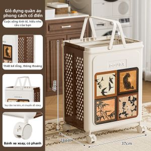MMZECE | Giỏ Đựng Quần Áo Gấp Được Dung Lượng Lớn Hấp Dẫn