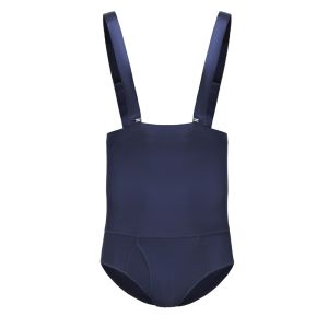 Mens Shapewear High Waist Tummy Control Underwear Briefs With Removable Adjustable Straps For Anti Roll Down