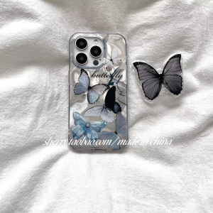 Creative Butterfly Water Wave Pattern Silk Phone Case for Honor 300 pro 200 90GT 70 60 V40 X40 X60i plus Play 50 Magic 7 Women Play 7T