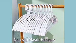 [BISA COD] CLOTHES HANGER ANTI SLIP BAHAN PLASTIK CANTIK & KOKOH GANTUNGAN BAJU 5 PCS