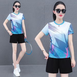 Woodpecker Ice Silk Sports Suit Womens Summer 2024 New Arrival Running Quick Drying Clothes Badminton Table Tennis Training Wear