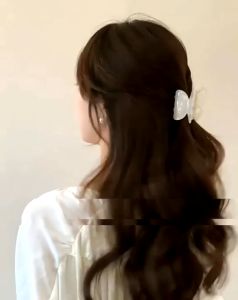 Kẹp tóc bươm bướm kẹp tóc hình bướm 2 lớp vân nhũ kẹp tóc dễ thương phong cách Hàn Quốc