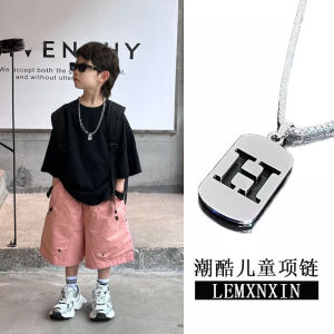 Trendy Cool Kids Necklace 26 Letter English Alphabet American Style Sweater Chain Women Students Couple Clothes Accessories