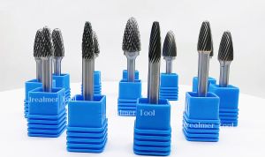 1pcs F Type 6mm shank Tungsten Carbide Rotary Burrs Milling Cutter Rotary Tool