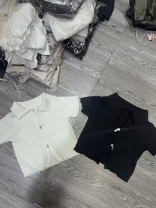 Áo Thun Nữ Tay Ngắn Phối Dây Kéo Kiểu Trên Dưới Cổ Bẻ Cực Đẹp SC-KEO1