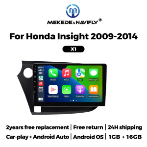 MEKEDE Android OS 2 Din Car Radio For Honda Insight 2 2009-2014 Carplay GPS Navigation Multimedia Player Audio Stereo Head Unit