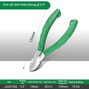 LAOA | Kìm Cắt Chéo Bằng Thép Không Gỉ LAOA Dùng Cho Điện Tử Cắt Khuôn Ép Nhựa Dụng Cụ Cắt Phễu Đa Năng 4.5/5.5/6.5 Inch