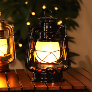 Đèn Dã Ngoại Kiểu Dầu Đầy Phong Cách Cổ Điển Pin Dài