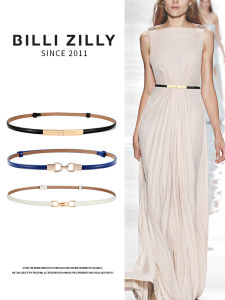 BILLI ZILLY | Versatile Designer Leather Belt White