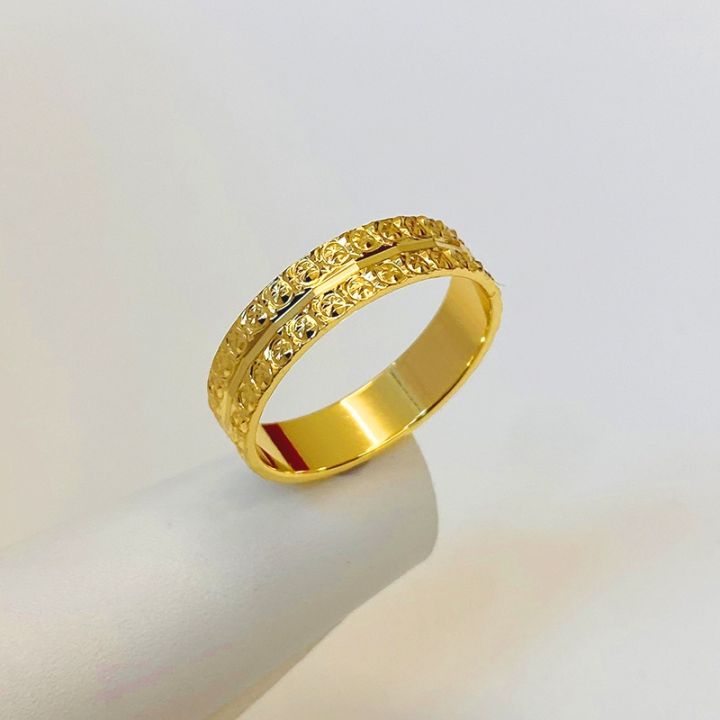 Emas Cincin Gold Plated Bangkok 24K Gold Plated Ring Womens