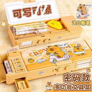 Hộp Đựng Bút Chì Đa Năng Capybara Password Lock Nhiều Lớp Cho Bé Trai Và Bé Gái Hộp Đựng Dụng Cụ Học Tập Phổ Biến 2025 Hộp Đựng Bút Chì Cho Học Sinh Tiểu Học