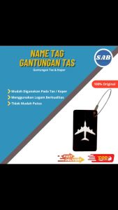 Gantungan Penanda Nama Luggage Tag Label Nama Bagasi Alumunium Name Tag Gantungan Multifungsi