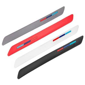 2PCS BUMPER CORNER PROTECTORS Car Front Rear Bumper Anti Scratch Rubber Strip Sticker Bumper Edge Guard Scooter