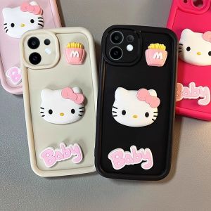 Hot Casing VIVO X200 FE Y29s Y29t iQOO 13 Neo 10 5G New Cute Cartoon Fashion 3D Hello Kitty Phone Case Anti-drop Shockproof Creative Soft Back Cover 2025