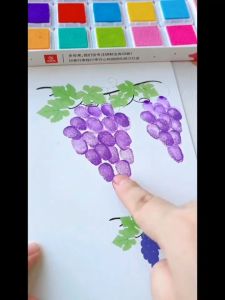 24 Color Finger Paint for Kids Finger Painting Set with Book Washable Color Finger Paint Paint Set for Kids