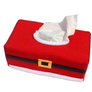 New Belt/Clover Pattern Merry Christmas tissue box cover Christmas home decoration Creative napkin holder 5 Styles for choice