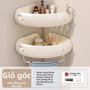 youqin | Kệ Nhà Tắm Góc Tam Giác Treo Tường Không Cần Khoan