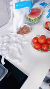 100pcs Disposable Food Cover Plastic Cling Film Wrap Elastic Food Kitchen Storage Supplies Fruit Fresh Keeping Saver Bag