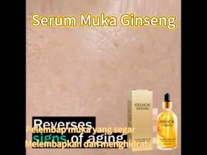 Merentas Sempadan EELHOE  Ginseng Nicotinamide Serum   Mencerahkan Kulit Asid Hialuronik Anti-Kedut dan Mengencangkan Pati Cecair Asli