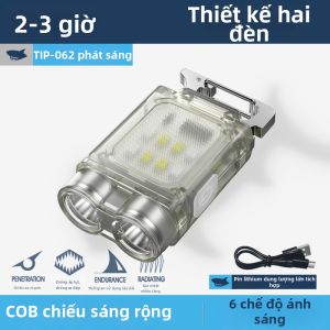 SMILING SHARK | Đèn Pin Sạc Mini Di Động Sáng