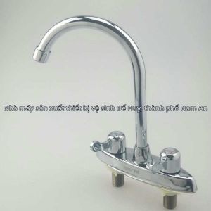 Vòi Nước Lạnh & Nóng Cho Bồn Rửa Mặt Inox Đôi Lỗ