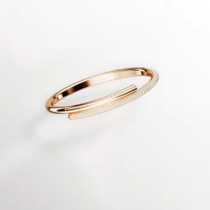 💖Swarovski💖(New)Dextera Rose Gold White Diamond Magnetic Clasp Bracelet S925 Sterling Silver Womens Fashion Bracelet Hypoallergenic Non-allergenic Valentines Day Gift Birthday Gift for Girlfriend Bestie