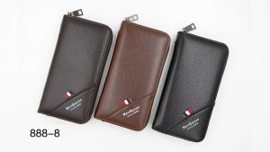 WITH VIDEO Mens Leather Clutch Bag With String Long Wallet Purse Card Hold Dompet Panjang Lelaki Kulit Halal [Msia Stock]