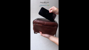 Clutch Nam Màu Nâu Bằng Da Thật - Gianni Conti - Sản Xuất Thủ Công Tại Italy_912103