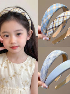 Plaid Fabric Wide-Band Headband