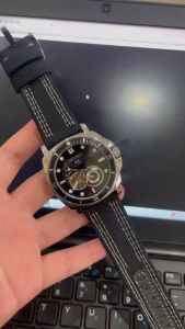 ĐỒNG HỒ NAM SEIKO DÂY DÙ MÀU ĐEN MÁY CƠ MĂT KÍNH KÍNH SAPPHIRE CHỐNG XƯỚC LỊCH NGÀY