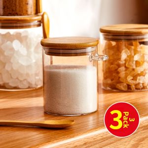 YYIEDERNG | Food Grade Glass Storage Jar for Kitchen Sealed Storage of Sugar