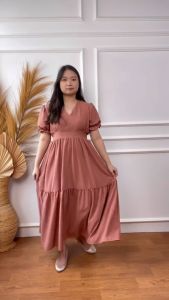 Mihar Store: Dress Maxi Flare & Babydoll Leher V