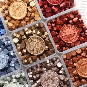 100 Pcs Metallic Sealing Wax Beads for Wax Seal Stamp Great for Embellishment of Card EnvelopeWedding InvitationGift Wrapping