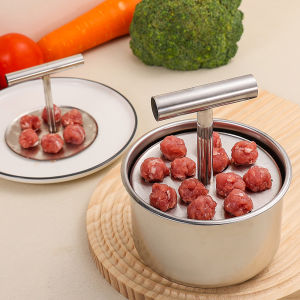 YESPERY Stainless Steel Household Meatball Making Tool Kitchen Meatball Mold Daily Fish Ball Making Tool Easy to Operate without Dirty Hands